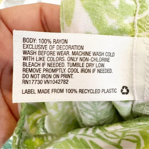 CHEROKEE Target Girls 4T Lightweight Tropical Palm Leaf Jumpsuit Short Sleeve - Picture 5 of 6